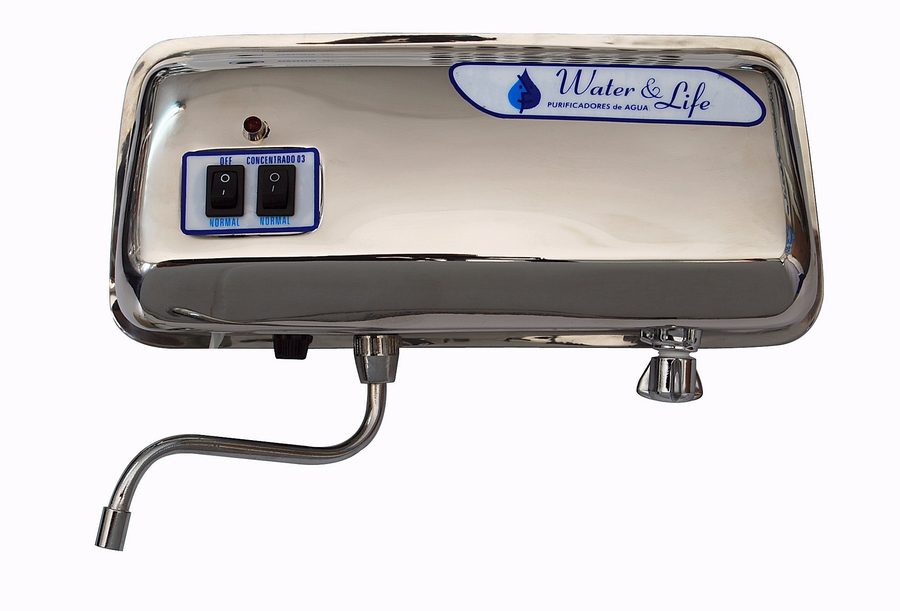 Purificador de agua en acero · Water & Life